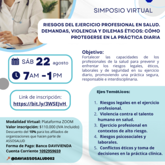 Simposio Virtual: Riesgos del Ejercicio Profesional en Salud.